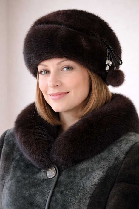 Продам шапку норковую