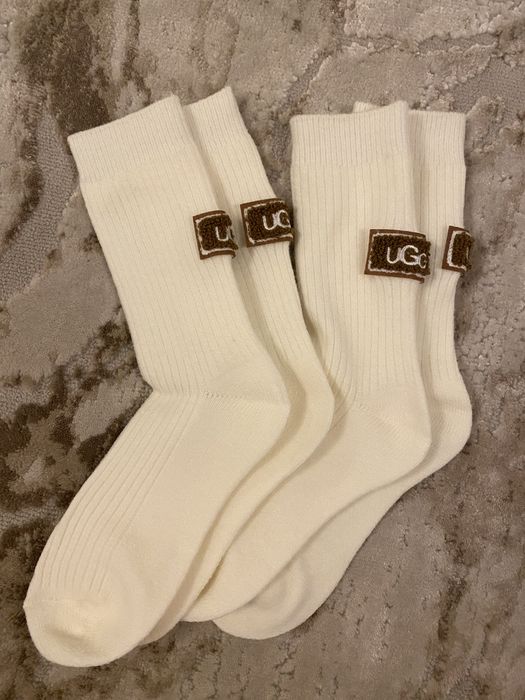 Sosete pentru UGG - alb/maro