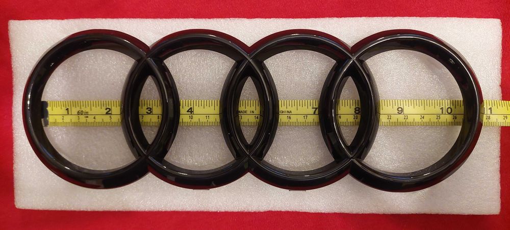 AUDI - Set embleme - negru - fata/spate