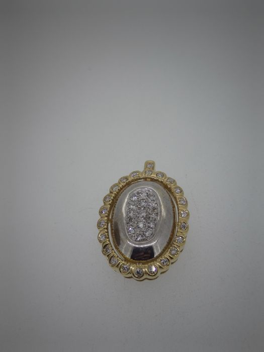 Pandantiv aur 14k 6.73 Gr  cu diamante naturale (r)