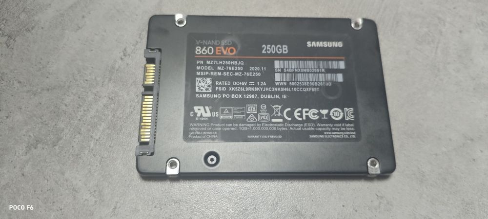 Ssd Samsung evo860 240gb