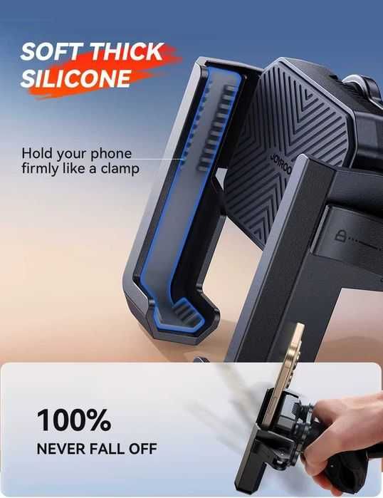 Suport telefon universal pentru motocicletă/bicicletă, antișoc, compatibil cu telefoane de 4.7"-7"