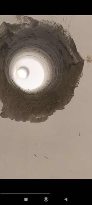 Отверстие под вытяжки сухого бурения/