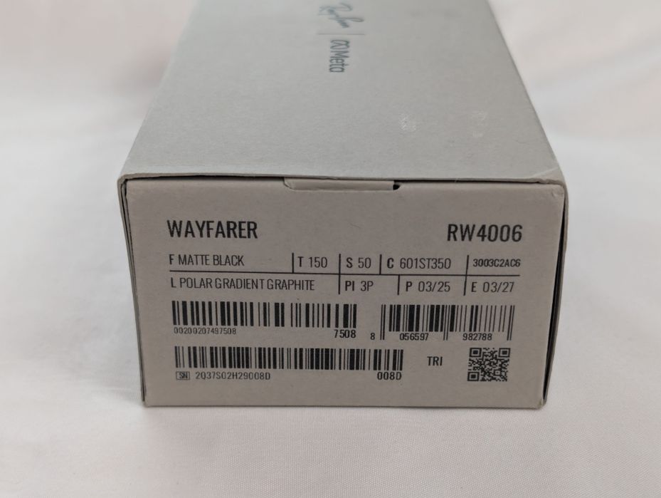 Ray ban Meta Wayfarer matte black