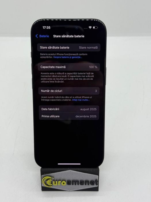 Telefon mobil Apple iPhone 15, 128GB, 5G, Black -A-