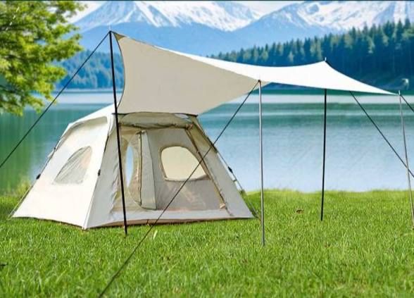 Palatka chodir kemping uchun arenda stol stul garelka