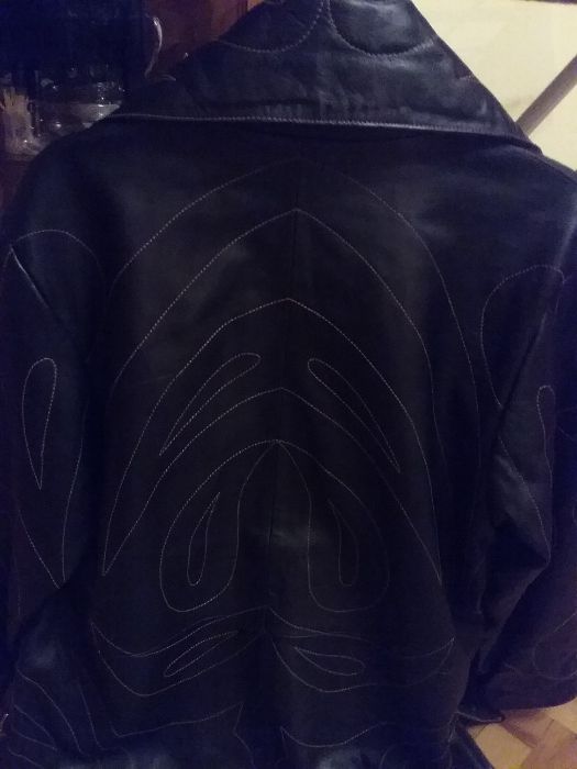 Haina de dama din piele naturala