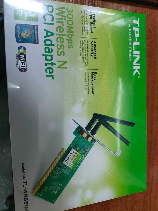 TP-Link PCI 300megabit TL-WN851ND беспроводной адаптер