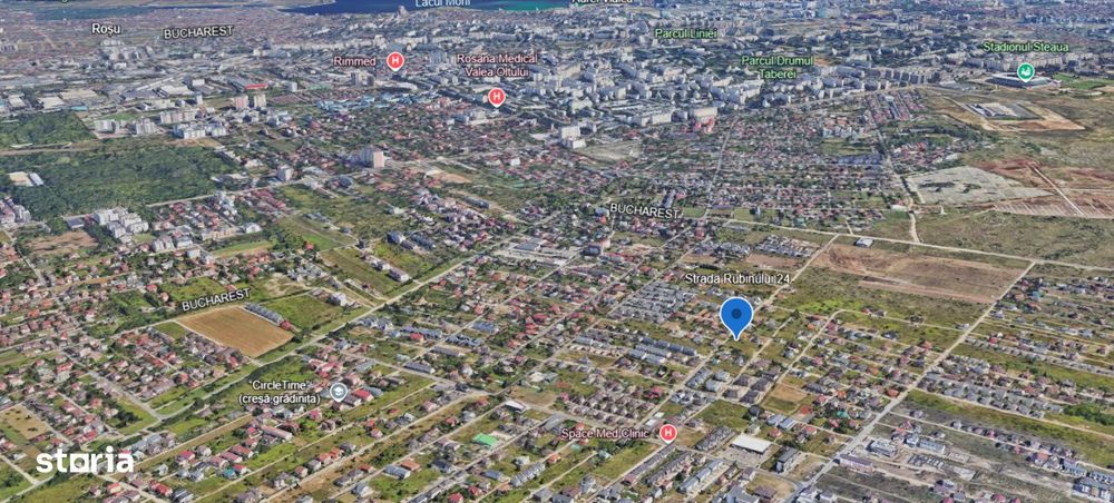 Teren 488 mp Bragadiru Str. Rubinului | Front 12 ml | POT 35% CUT 1.4