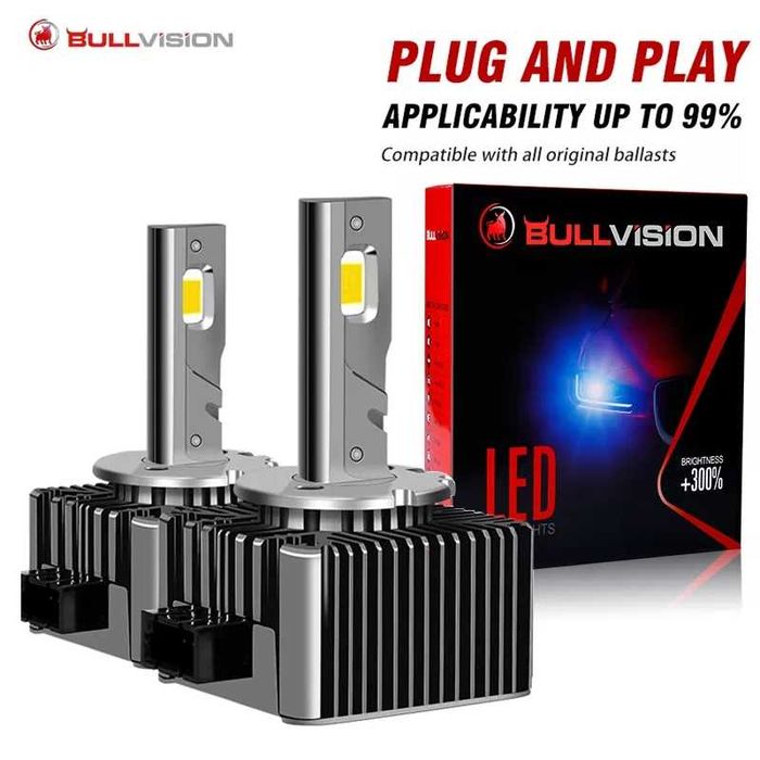 Becuri led D1S/D3S  40.000 lumeni extrem de puternice calitate premium