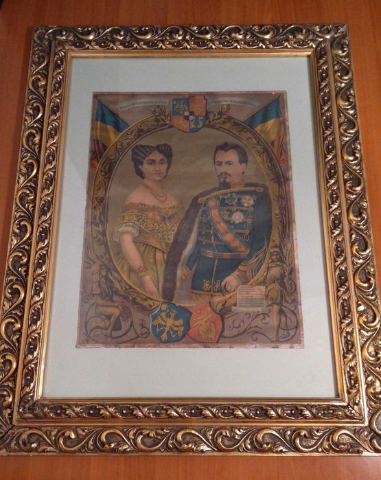 Tablou Alexandru Ioan Cuza si Doamna Elena Cuza | RARITATE