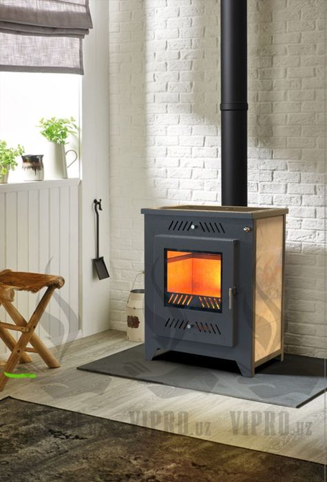 Печь-камин PRO-710(отопление,обогрев)буржуйка,котёл