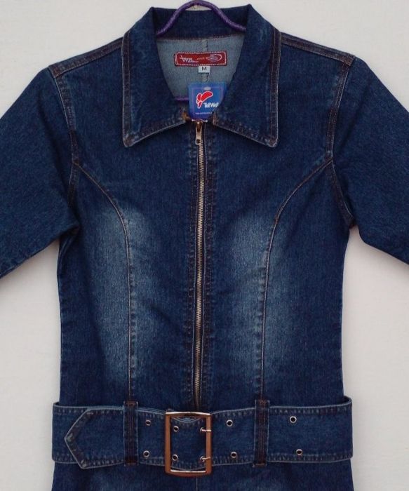 НОВОЕ СТИЛЬНОЕ  джинсовое платье! Размер М (44-46)