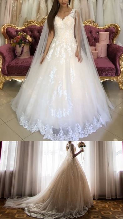 Шикарное свадебное платье