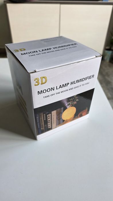 3D Лунна лампа с овлажнител – LED нощна лампа