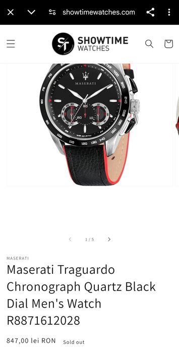 Set Original Ceas + Brățară MASERATI