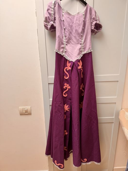 Rochie carnaval Alba ca Zapada/ Rapunzel