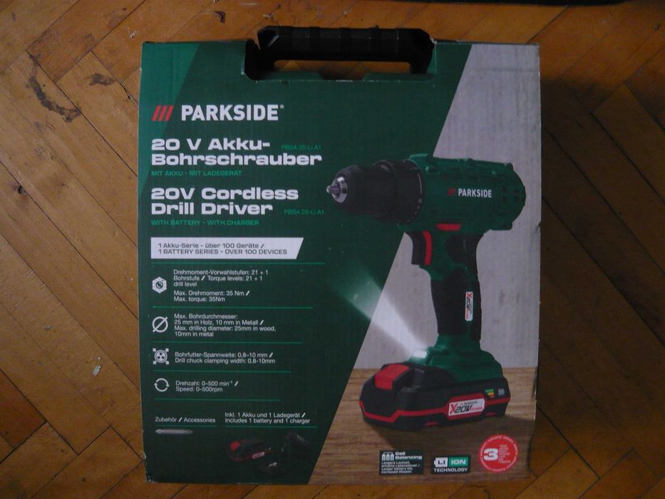 Autofiletantă Parkside NOUĂ cu acumulator 20 V și încărcător, garanție 2 ani