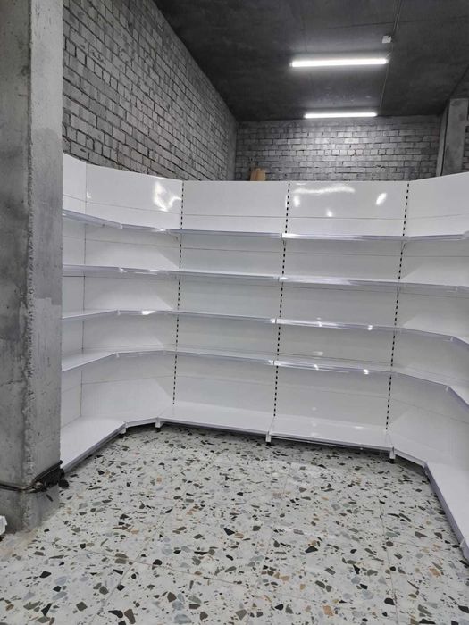 Витрины полки стеллаж для магазин