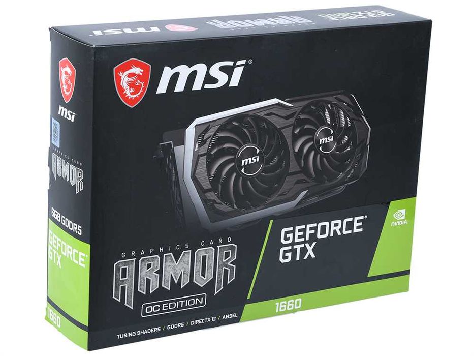 nvidia msi gtx 1660 6gb  oc edition