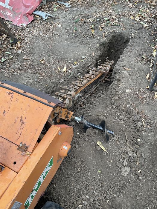 Работа с каналокопател