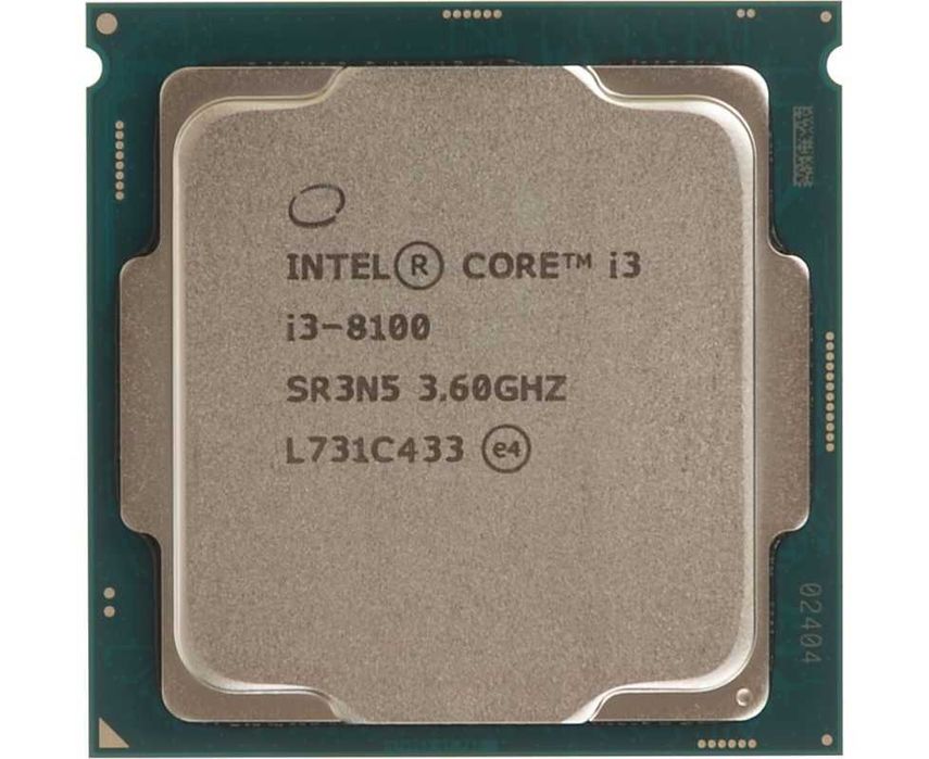 Intel Core i3-8100, 3.60GHz/ 6Mb/ 4C/4Th 65W/ LGA1151/ Coffee Lake/