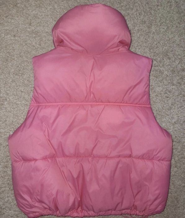 Vestă cu puf, roz