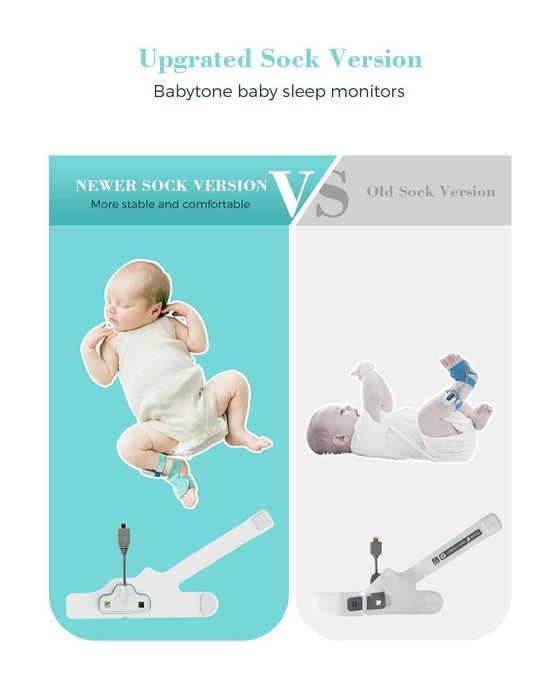 НОВ Чорап за наблюдение на бебе Babytone, сърдечна честота, кислород..