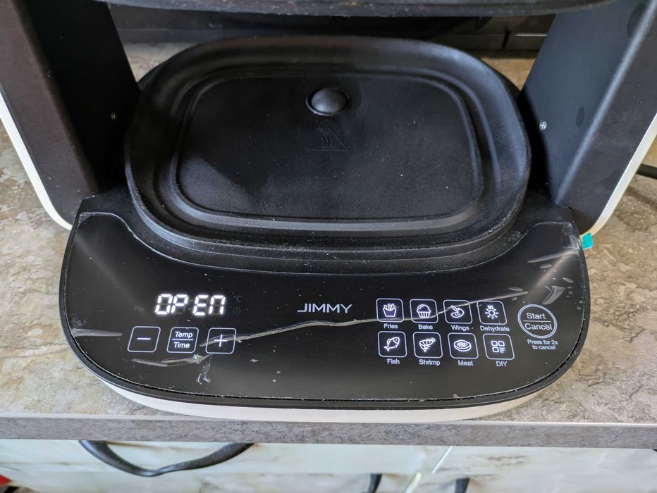 Friteuza 2in1 Jimmy Air Fry AF3 1100W cu bol de sticla si plita