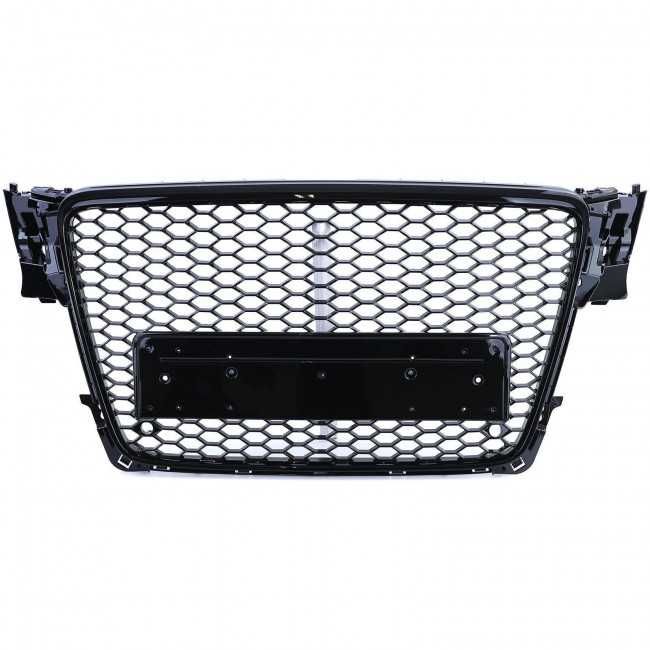 Grila fara emblema Audi A4 S4 B8 'RS Style' negru lucios (08-11) PDC NOU