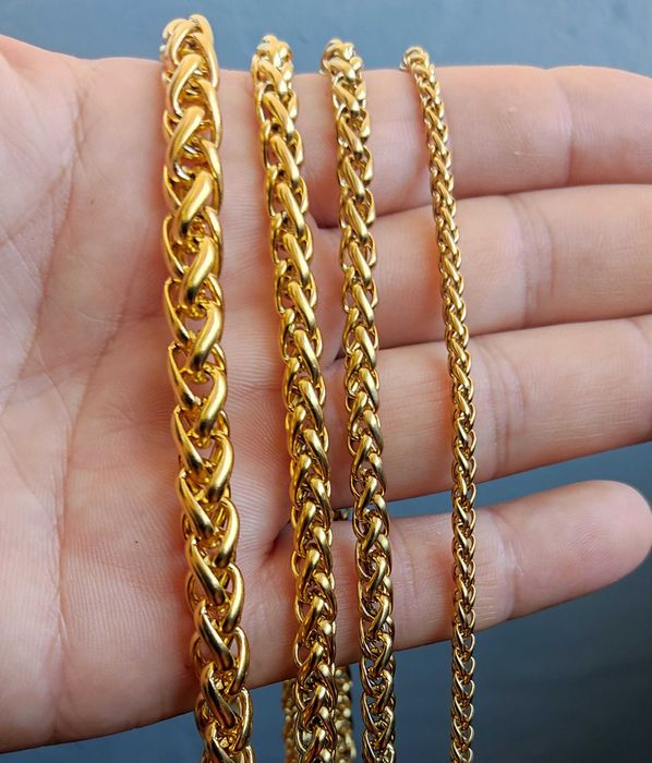 Синджир ланец верижка златен златна гривна, модел: 2, 18К