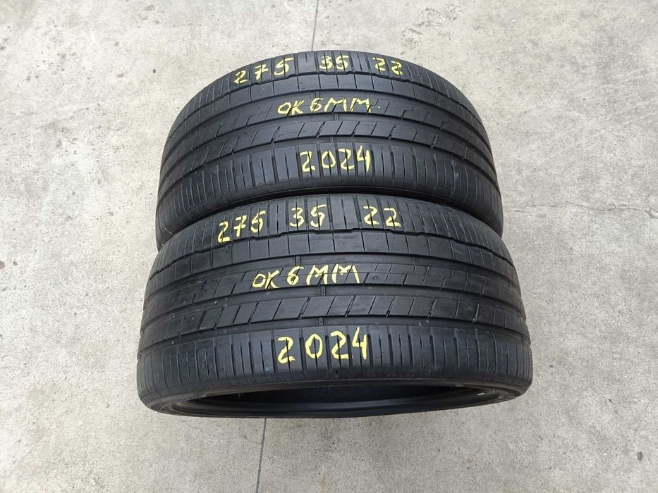 Doua anvelope vara 275 35 22 hankook ventus S1 profil de 6 mm dot 2024