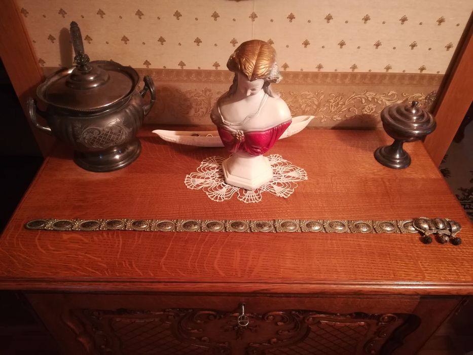 Стар Сребърен Османски колан с ниело