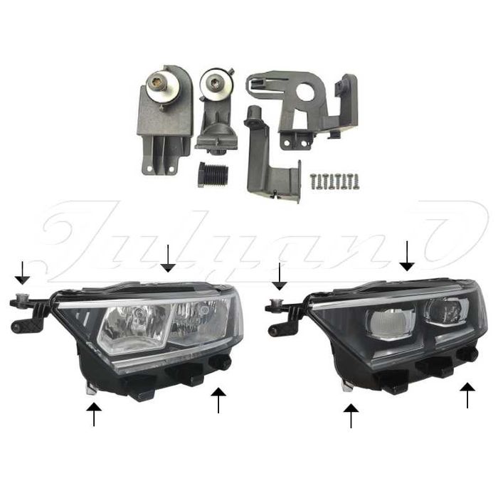 Щипки (водачи, крепежи) за закрепване на фар за VOLKSWAGEN T-ROC