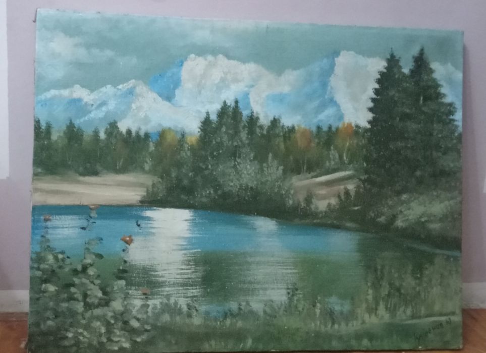 Пейзаж на холсте