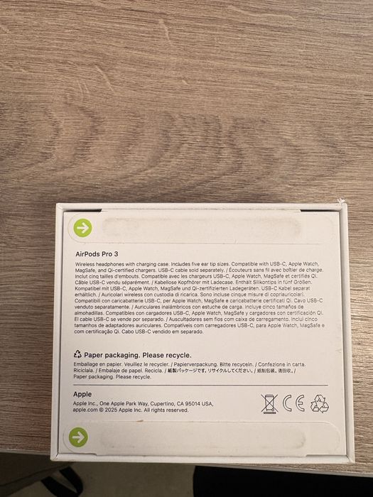 Vand Airpods PRO 3 SIGILATE