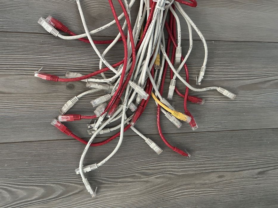 45 x patch cord cablu UTP retea RJ45 cat5 cat6 1 metru 1,5metri 100cm