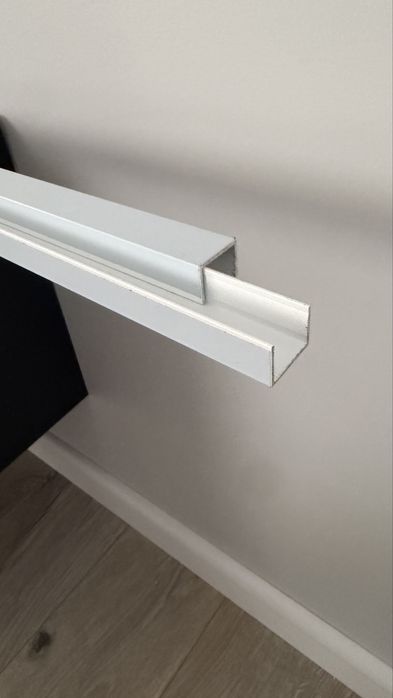 Profil U aluminiu alb