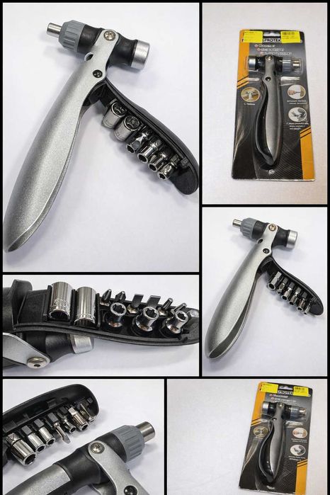 мултифункционален инструмент, чук, битове, накрайници 15 в 1