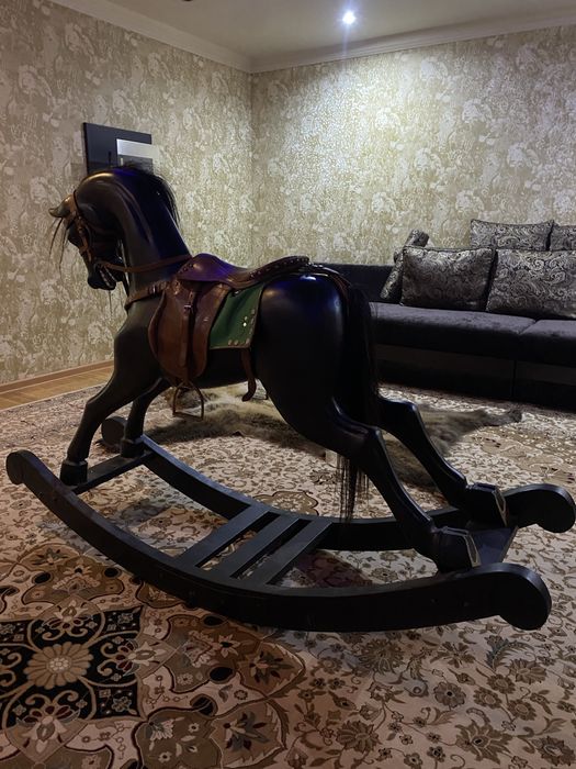 Редкая Антикварная Лошадка-Качалка