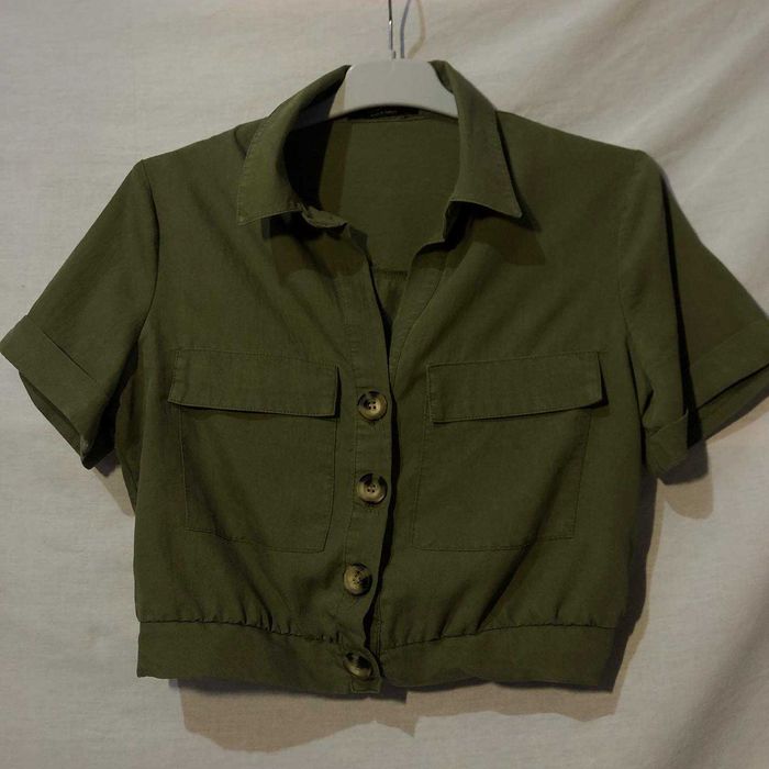 Cămașă verde Închis (Bershka)