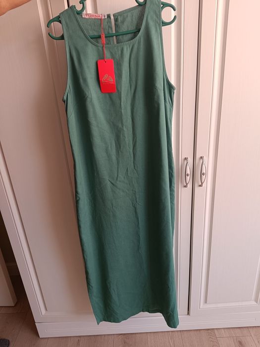 Платье зелёный цвет