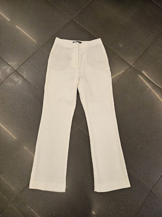 ZARA панталон лен и памук S-36