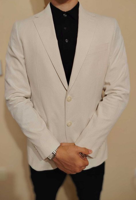 sacou alb de vara, nou (Mango)