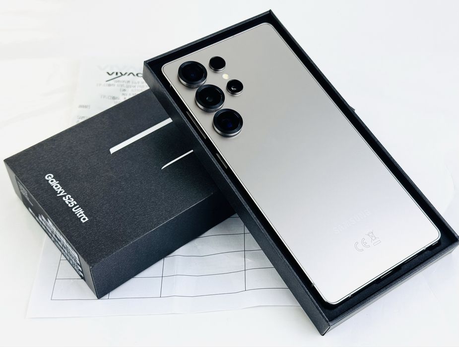 Samsung S25 Ultra 5G 256GB Titanium Gray 100% Батерия 2г. Гаранция!