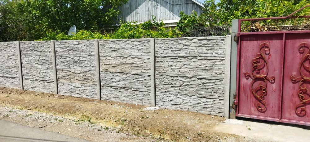 Ограда шлакаблок Еврозабор с установкой