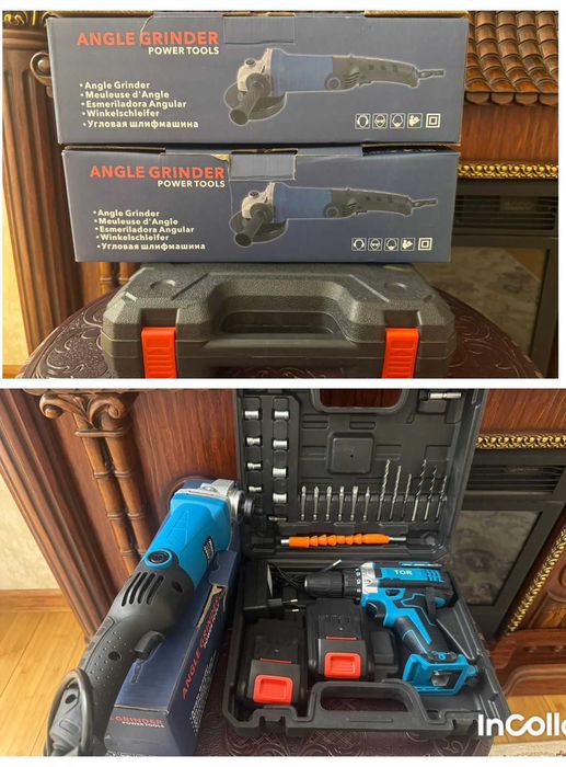 ШУРУПОВЕРТ и БОЛГАРКА MAKITA длинная ручка, с регулировкой скорости