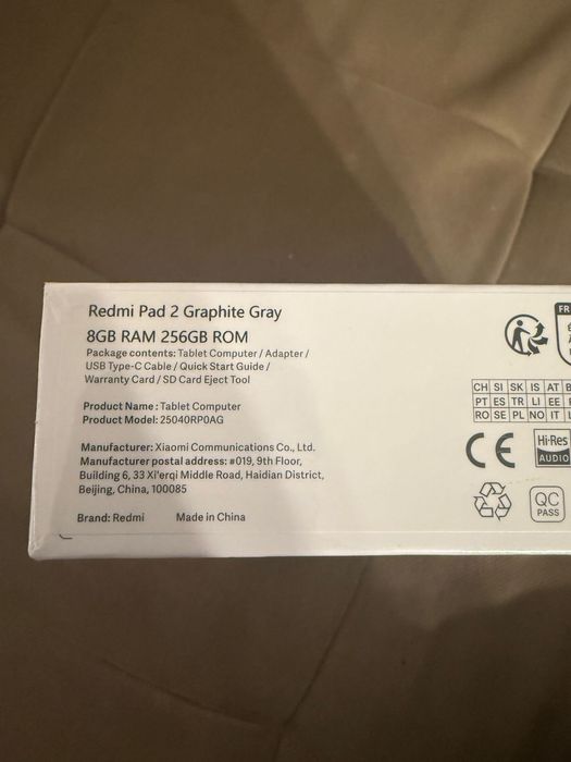 Tableta Redmi Pad 2 Gray 8/256 GB Sigilata