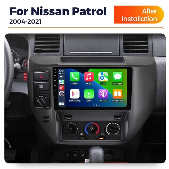 Navigatie Android 14 Nissan Patrol 2004-2021 1/8 Waze CarPlay CAMERA