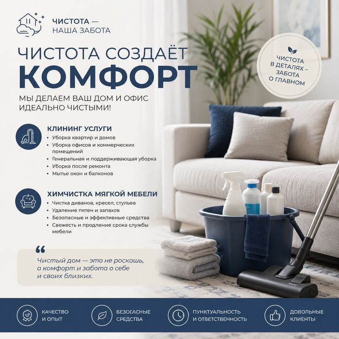 Клининг уборка квартир